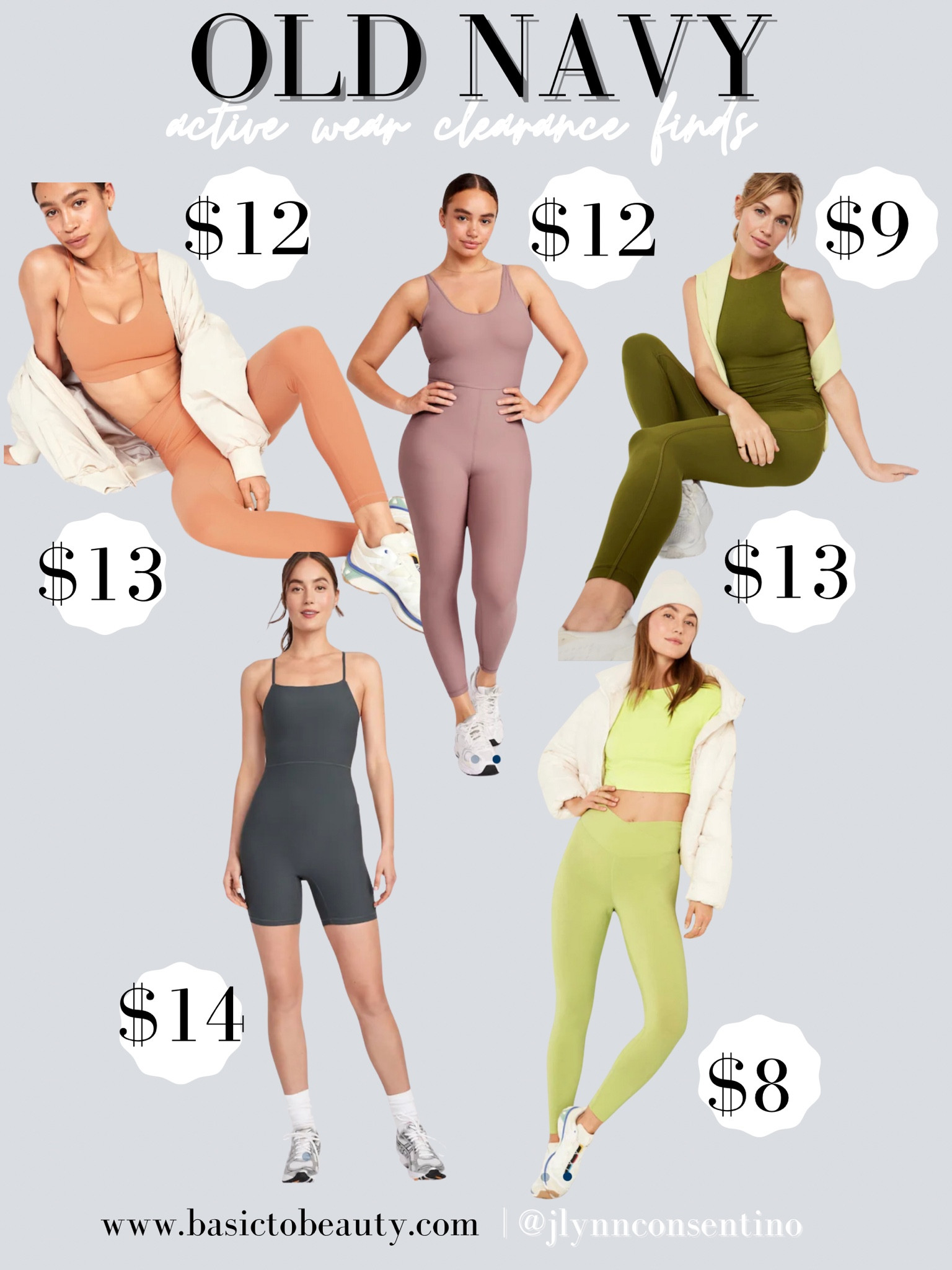 Old Navy Active Wear Clearance Finds Under $20! | Jumpsuit • Sports Bra • Leggings 

#LTKfindsunder50 #LTKsalealert #LTKfitness