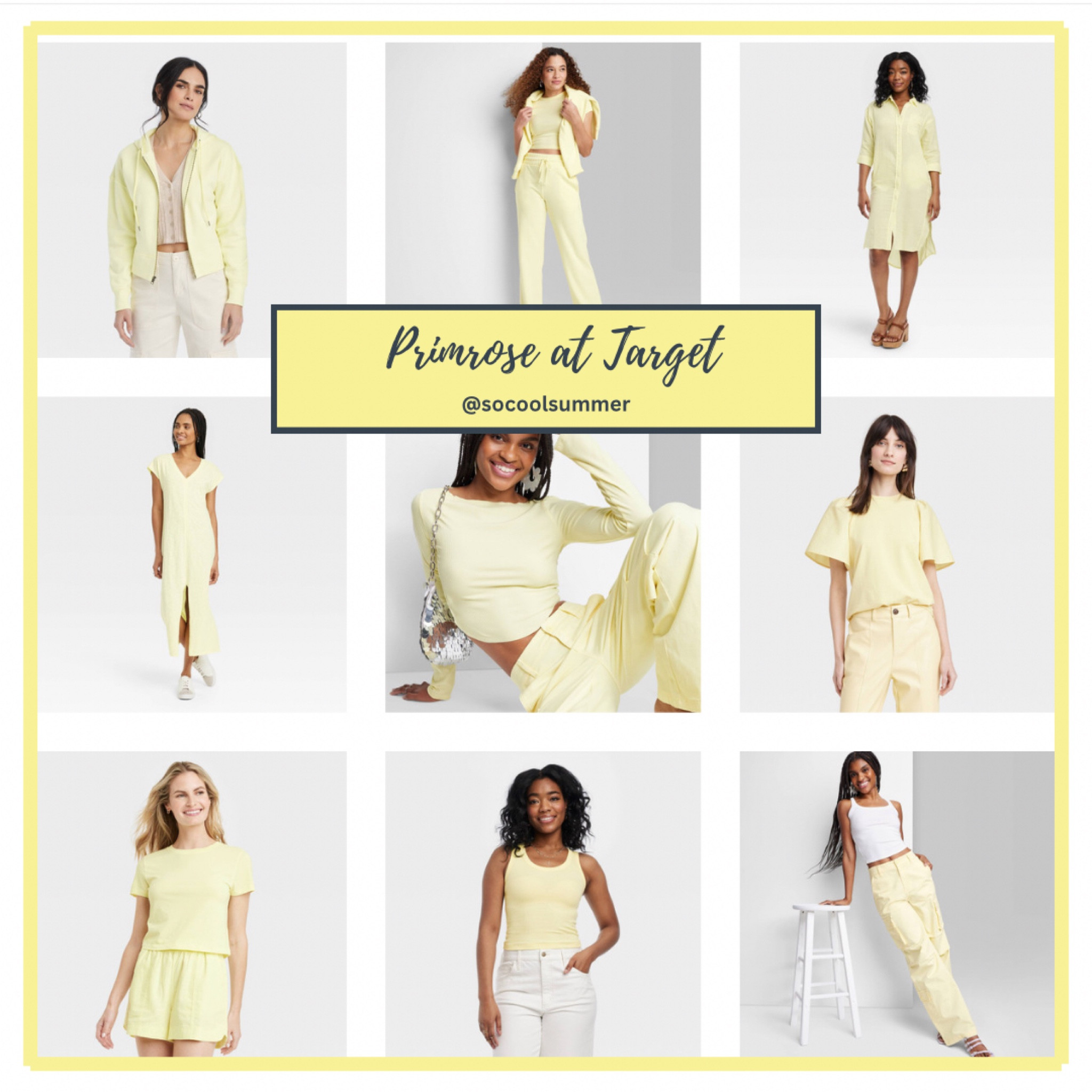 Summer yellow is having a moment at Target right now. Stock up—this color can be hard to find! More behind the links!

I’m eyeing the tees, the linen button down, and the shirt dress! Maybe even a hoodie or that pullover sweater to wear now! 

Cool summer, true summer, soft summer, light summer, cool yellow, primrose 

#LTKsalealert #LTKSeasonal #LTKfindsunder50