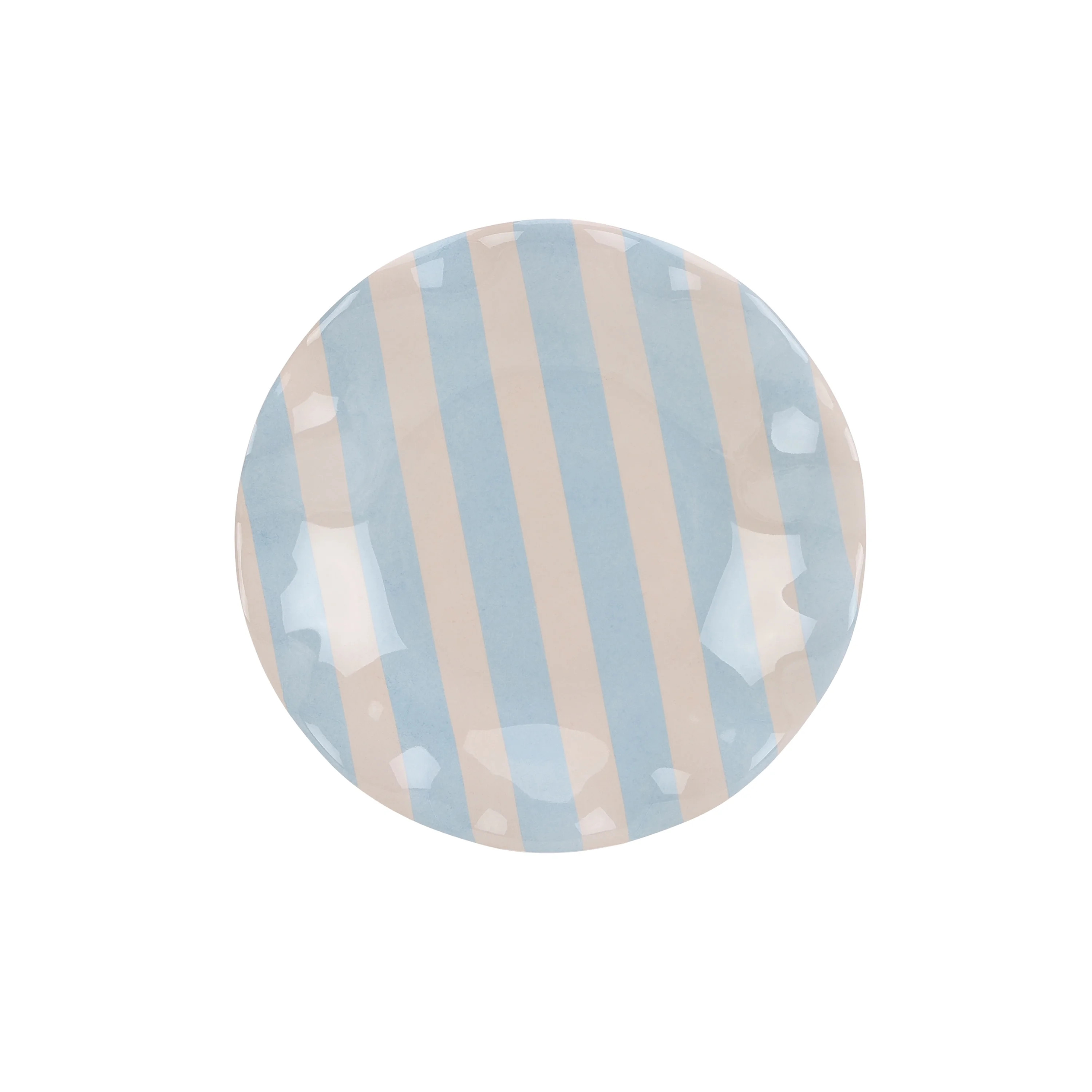 Just Feed Me by Jessie James Decker 8.5" Bamboo-Melamine Scalloped Striped Salad Plate, Blue - Wa... | Walmart (US)