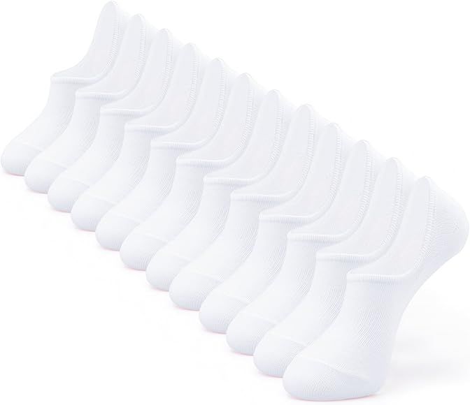 IDEGG Women and Men No Show Socks Low Cut Anti-slid Cotton Athletic Casual Socks | Amazon (US)