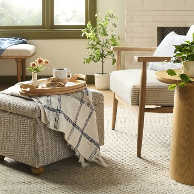 Upholstered Storage Ottoman - Hearth & Hand™ with Magnolia | Target