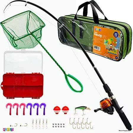 Play22 Fishing Pole For Kids - 40 Set Kids Fishing Rod Combos - Kids Fishing Poles Includes Fishing  | Walmart (US)