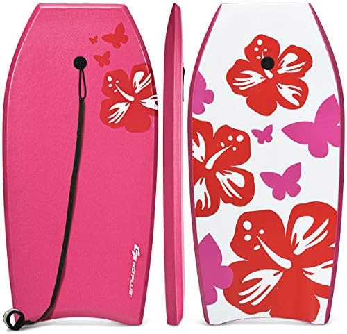 Goplus 41''/37''/33'' Lightweight Body Board for Beach, Surf Board with EPS Core, XPE Deck, HDPE ... | Amazon (US)