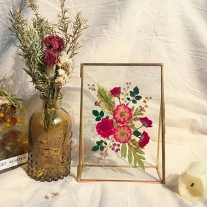 Pressed flower frame, Botanical Art Frame, pressed Rose flowers art, flower gift collage, christm... | Etsy (US)