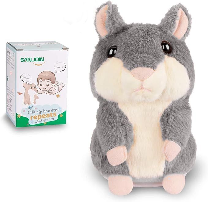 SANJOIN Toddler Toys for Ages 2-4 Talking Hamster Repeats What You Say, Interactive Kids Gift, Ki... | Amazon (US)