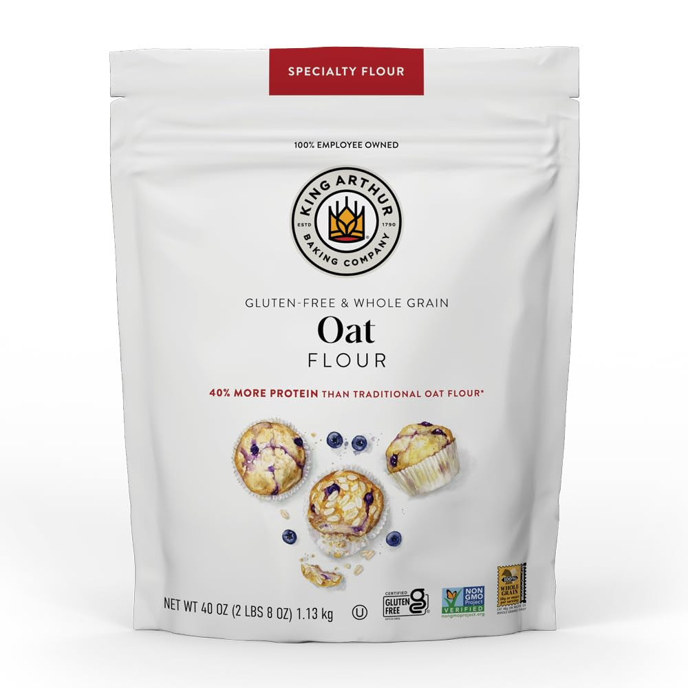 King Arthur Baking Company Gluten-Free & Whole Grain Oat Flour 2.5 lbs. | Amazon (US)