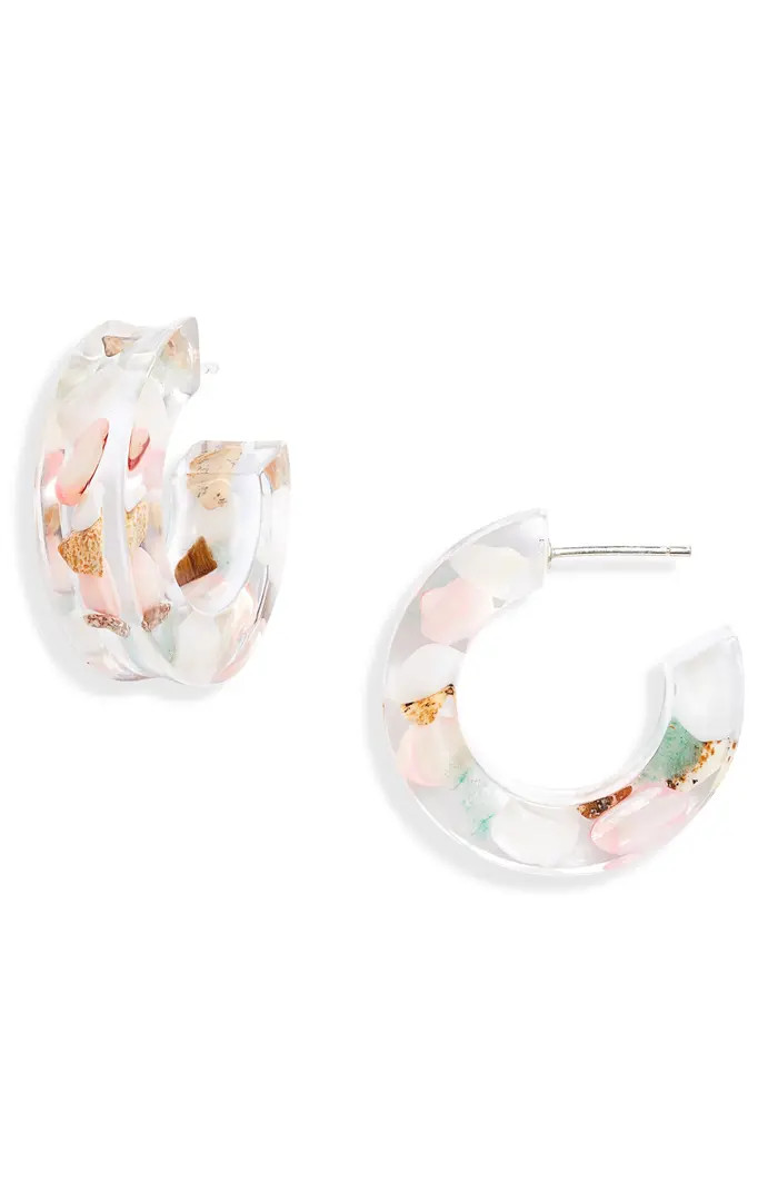 Madewell Confetti Acetate Hoop Earrings | Nordstrom | Nordstrom