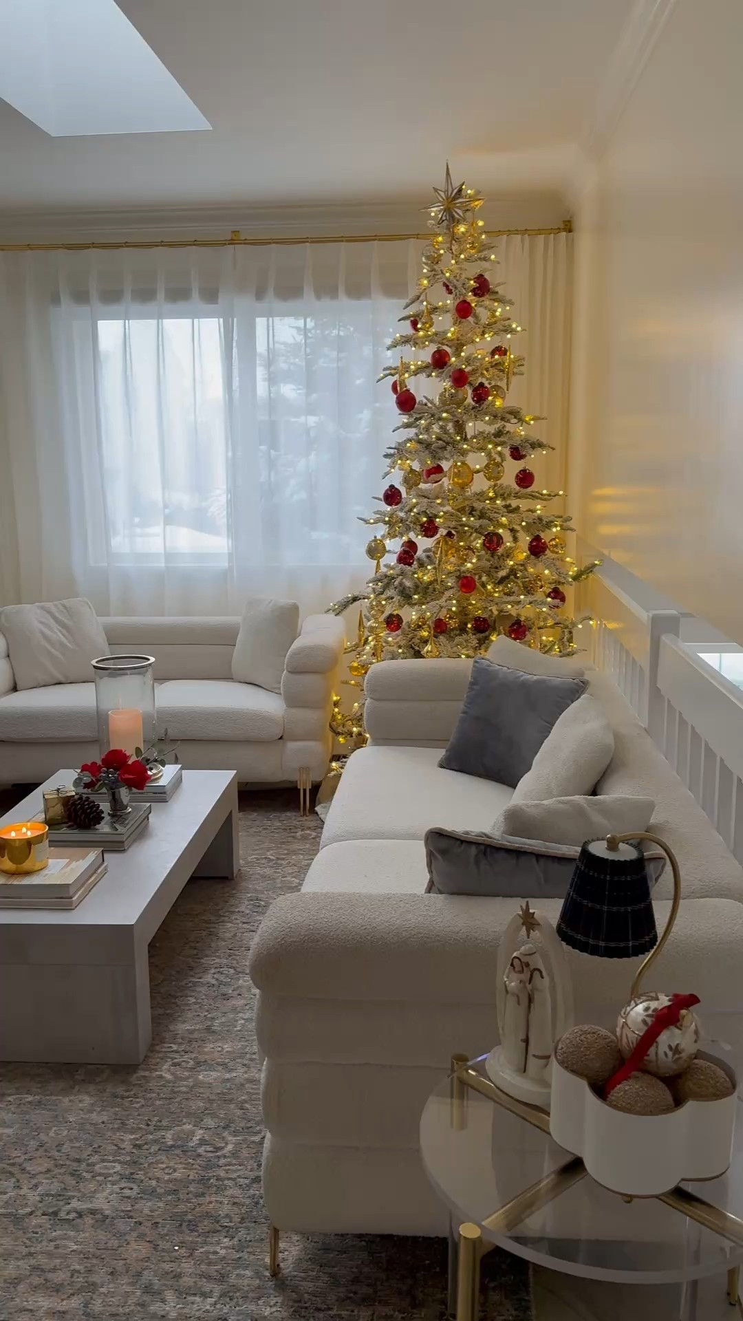 Cozy Christmas moments with @luxedrape_official  love how these semi sheer drapes add coziness and let most of the light filter in while still providing some privacy. 

Details:
Collection: Auriel Semi Sheer
Header: Tailor Pleat
Color: Pure Linen

#windowcoverings #luxehome #christmascozymoments 

#LTKstorytime #LTKHome #LTKHoliday