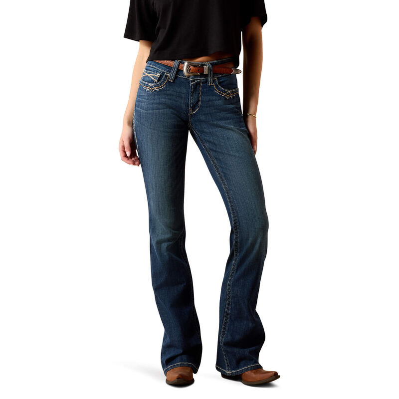 R.E.A.L. Mid Rise Stretch Entwined Festival Boot Cut Jean | Ariat (US)