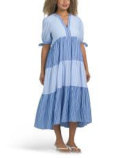 Color Block Striped Midi Dress | TJ Maxx