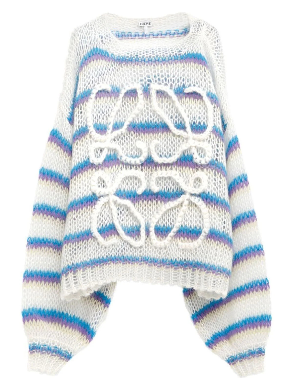 Loewe Women's Anagram Sweater in White | Size XS | S359Y14KGU | LOZURI