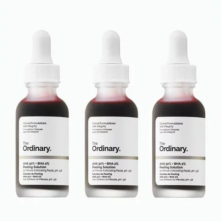 The Ordinary Peeling Solution AHA 30% + BHA 2% Set of 3 | Walmart (US)