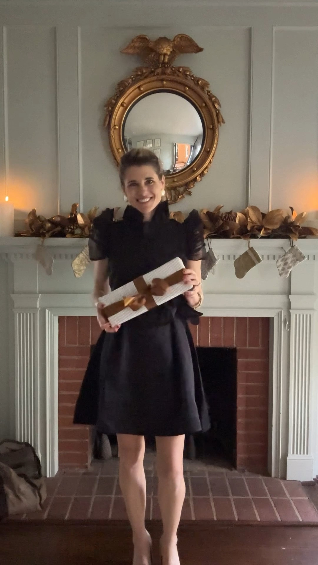 My secret to easy, elevated Christmas decor? This one piece, artificial mantle garland and no-fuss details that add an additional layer of holiday cheer! 

These little stockings are hung on command strips, these battery-powered candles are on a timer and this Target wrapping paper with a brown ribbon fill my bookshelves and tabletop   

#LTKHome #LTKHoliday #LTKSeasonal