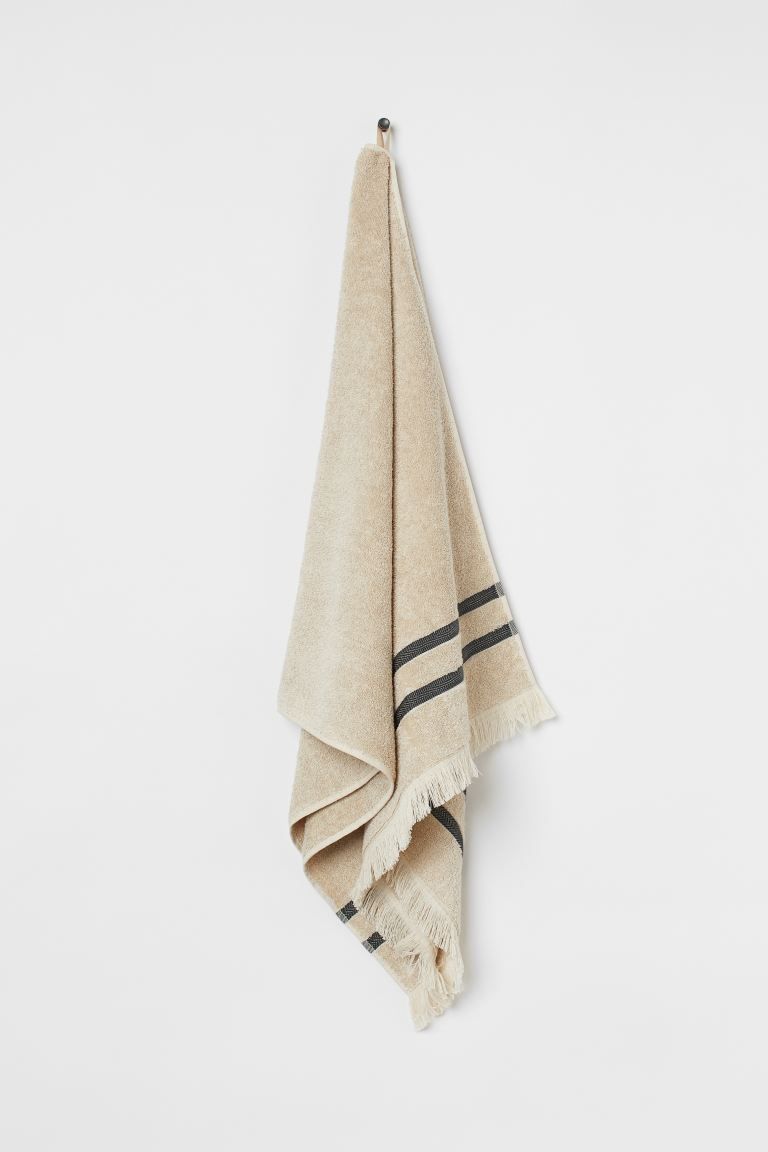 Linen-blend Bath Towel | H&M (US + CA)