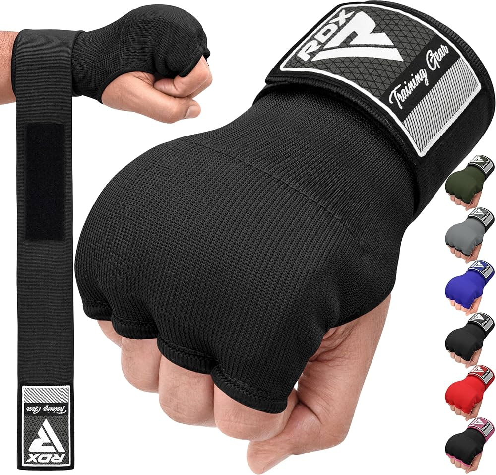RDX Gel Boxing Hand Wraps Inner Gloves Men Women, Quick 75cm Long Wrist Straps, Elasticated Padde... | Amazon (US)