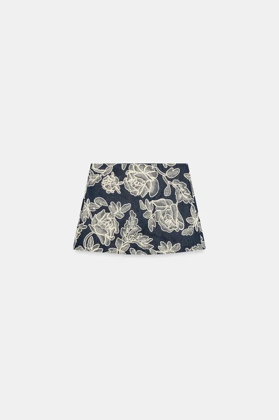 EMBROIDERED SKORT | Zara UK