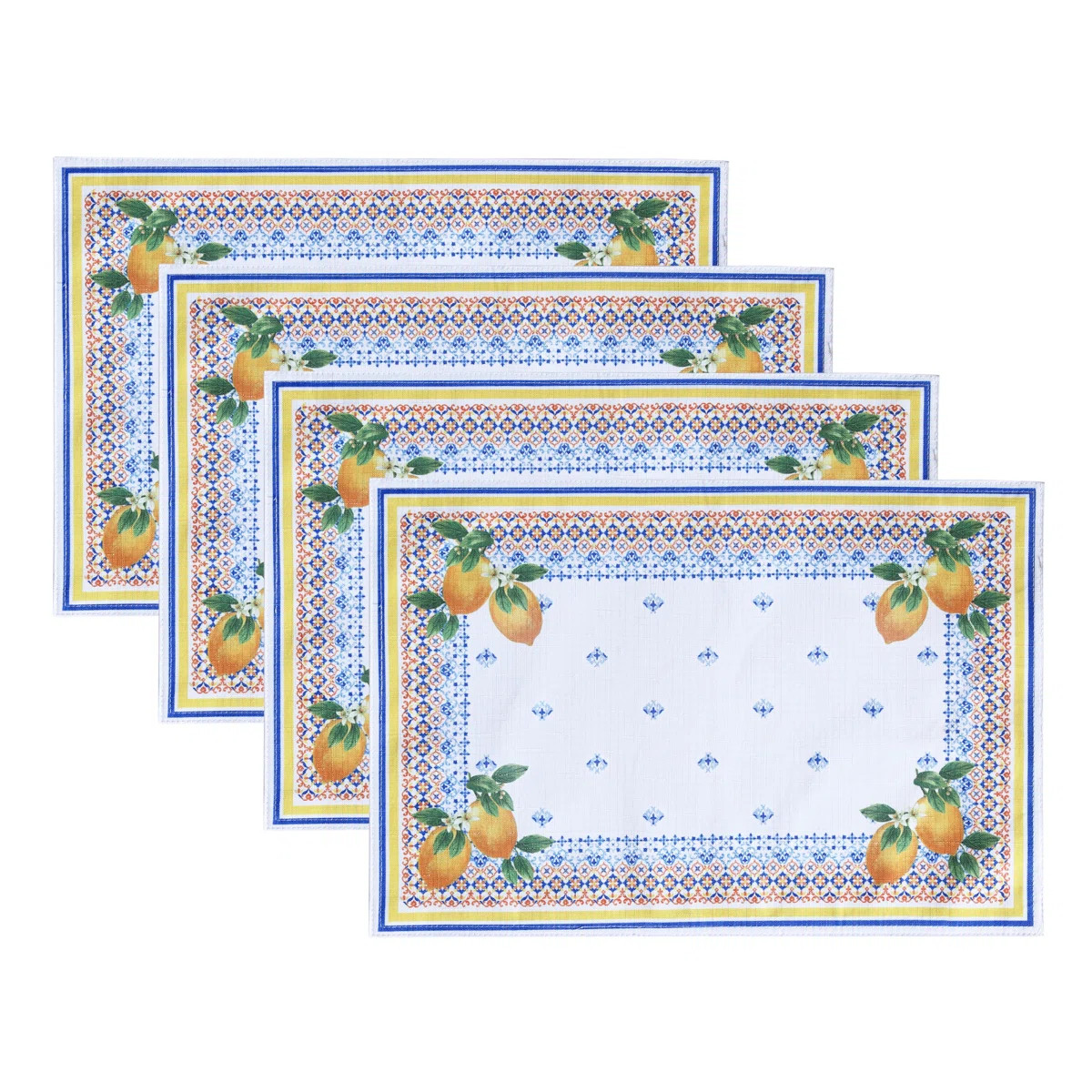 Ariatna Capri Lemon Rectangle Placemat (Set of 4) | Wayfair North America