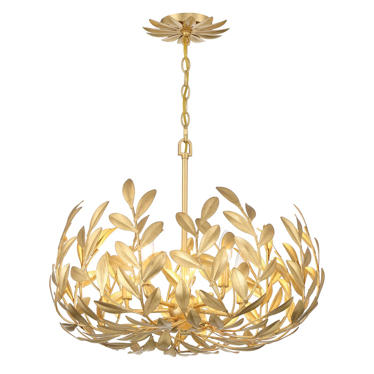 Aumiller 5 Light Matte White Chandelier | Wayfair North America