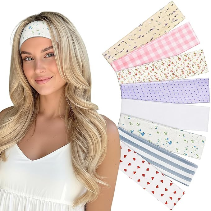 Gift for Women 8pcs Fashion Headband: Headbands for Women Girls Valentines Day Gifts for Her Woma... | Amazon (US)