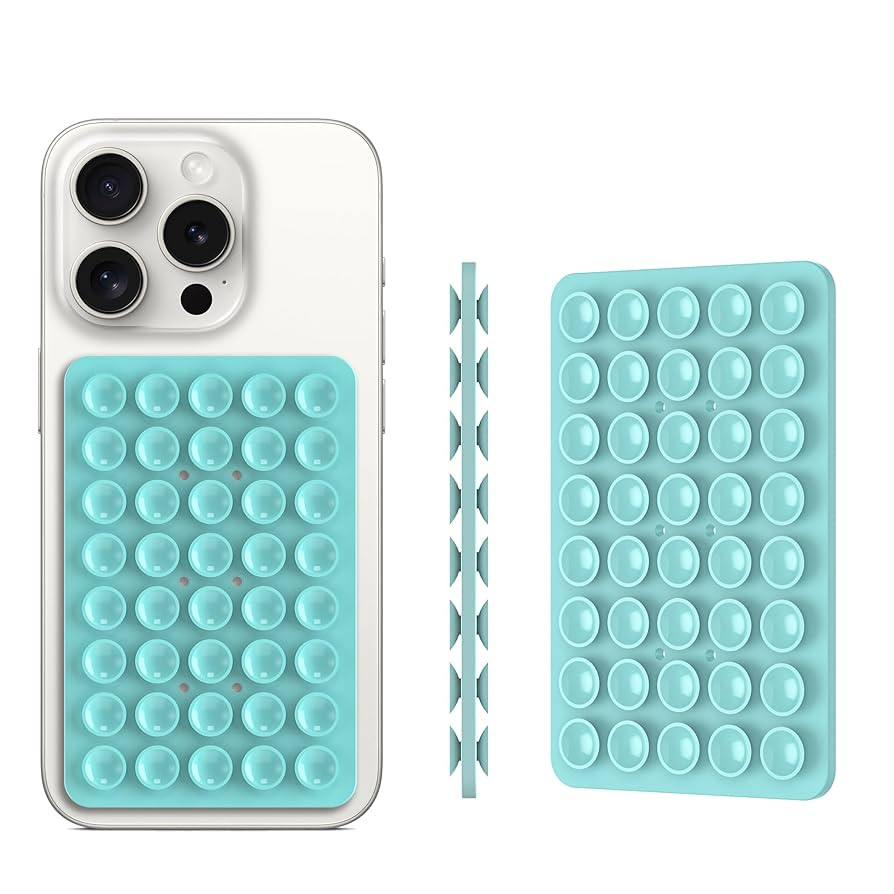 Silicone Double Sided Suction Phone Case Mount, Detachable Hands Free & Strong Grip Holder for Se... | Amazon (US)