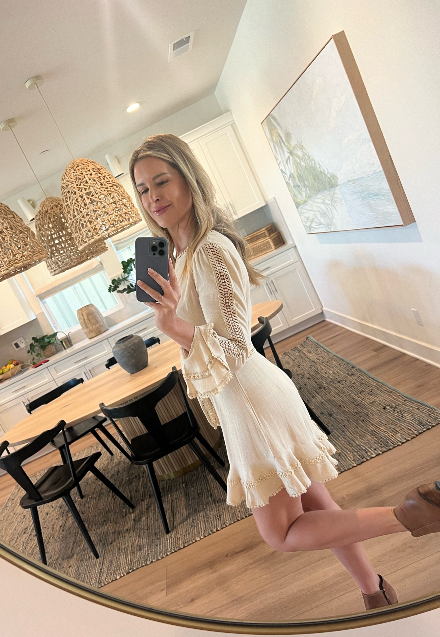 Thanksgiving or Holiday Party Dress 🦃

Ivory Dress
Brown Booties
Dining Room Design

#LTKhome #LTKsalealert #LTKHoliday