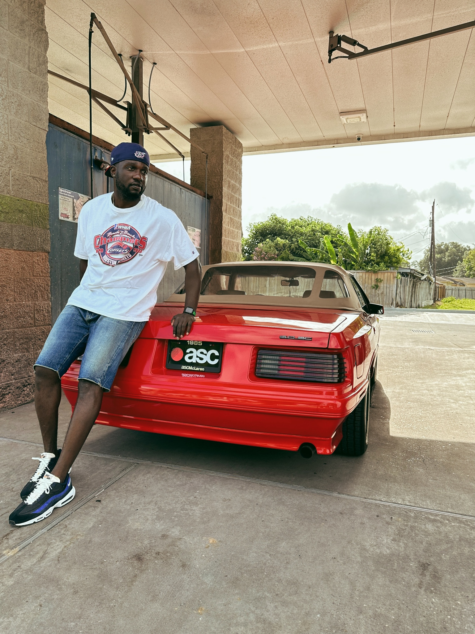 1998 Houston Comets championship shirt, Ralph Lauren denim shorts, Nike Air Max 95 sneakers 

#LTKshoecrush #LTKstyletip #LTKmens