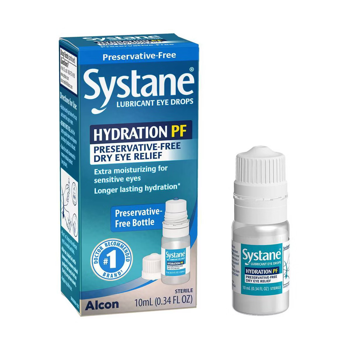 Systane Hydration Multi-Dose Preservative Free Dry Eye Drops - 0.34 fl oz | Target