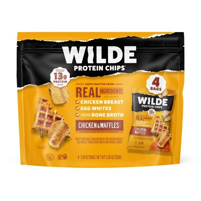 WILDE 13g Protein Chips - Chicken & Waffles - 4ct: Ready to Eat, 5.36oz, Chip Variety Packs | Target