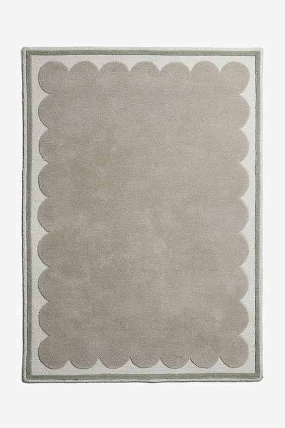 Warsaw Area Rug – 5’ x 8' – Handmade Wool Area Rugs –Grey – Rugs for Living Room, Bedro... | Amazon (US)