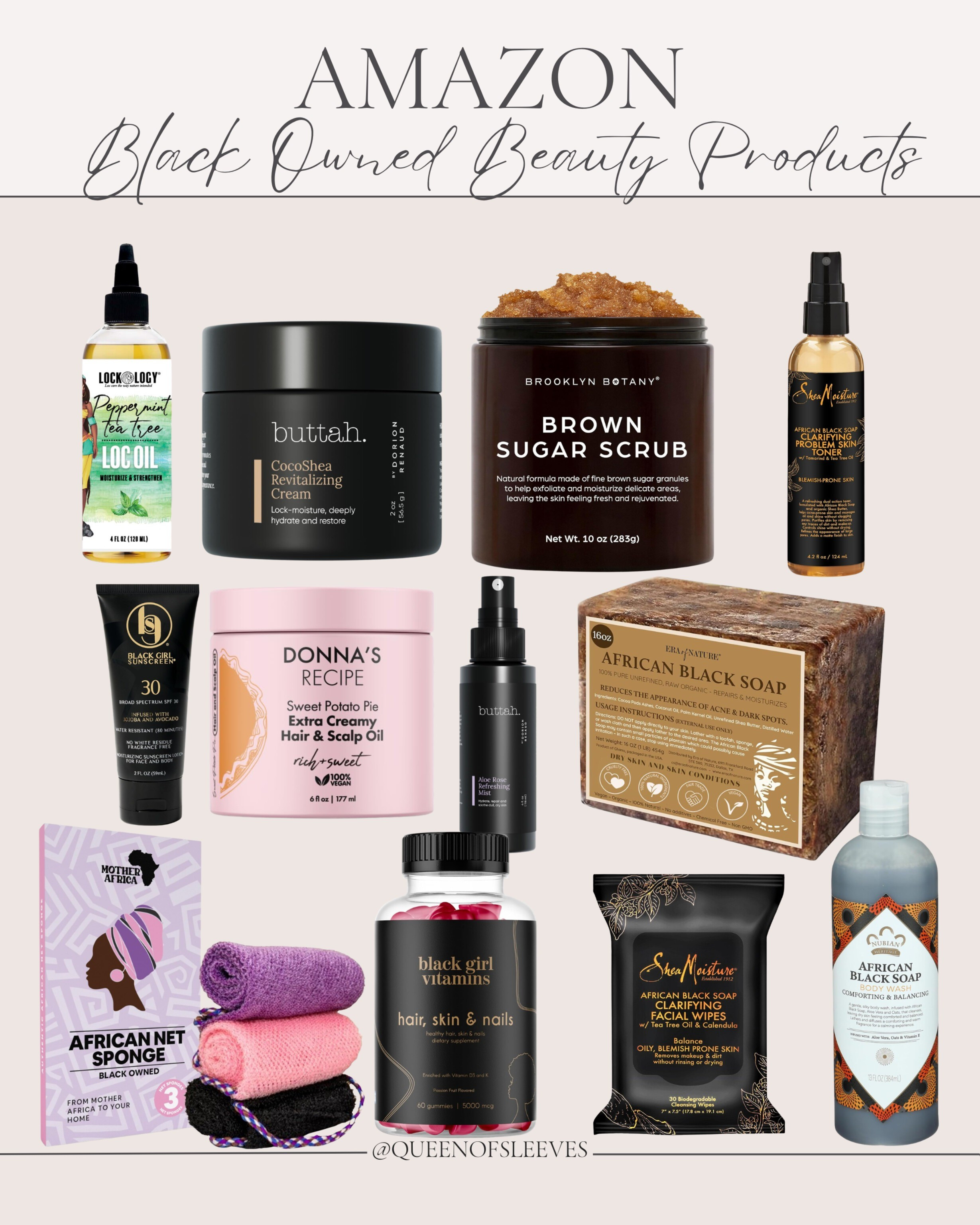 Amazon finds worth bookmarking ✨ Highlighting Black-owned beauty products I actually love, from hair and scalp care to skin essentials and everyday self-care staples. Easy to shop, effective, and worth adding to your routine.Amazon Black-owned beauty products / Black-owned beauty brands / Amazon beauty finds / Black-owned hair care / Black-owned skincare / African black soap / natural hair products / scalp care products / body care essentials / beauty products for melanin skin / clean beauty Amazon / self care essentials / beauty finds under Amazon

#LTKBeauty #LTKSaleAlert #LTKselfcare