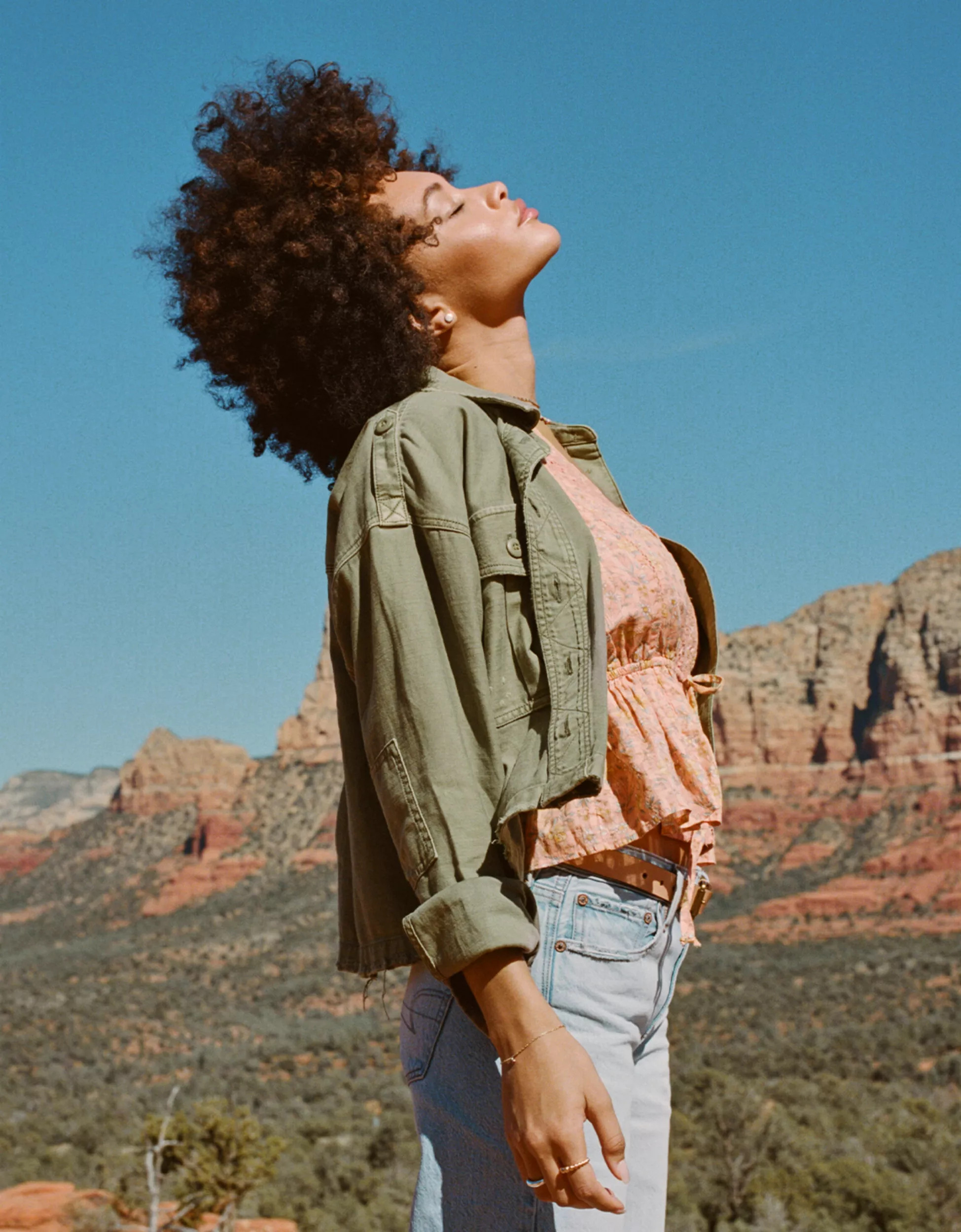 AE Cropped Military Shacket | American Eagle Outfitters (US & CA)