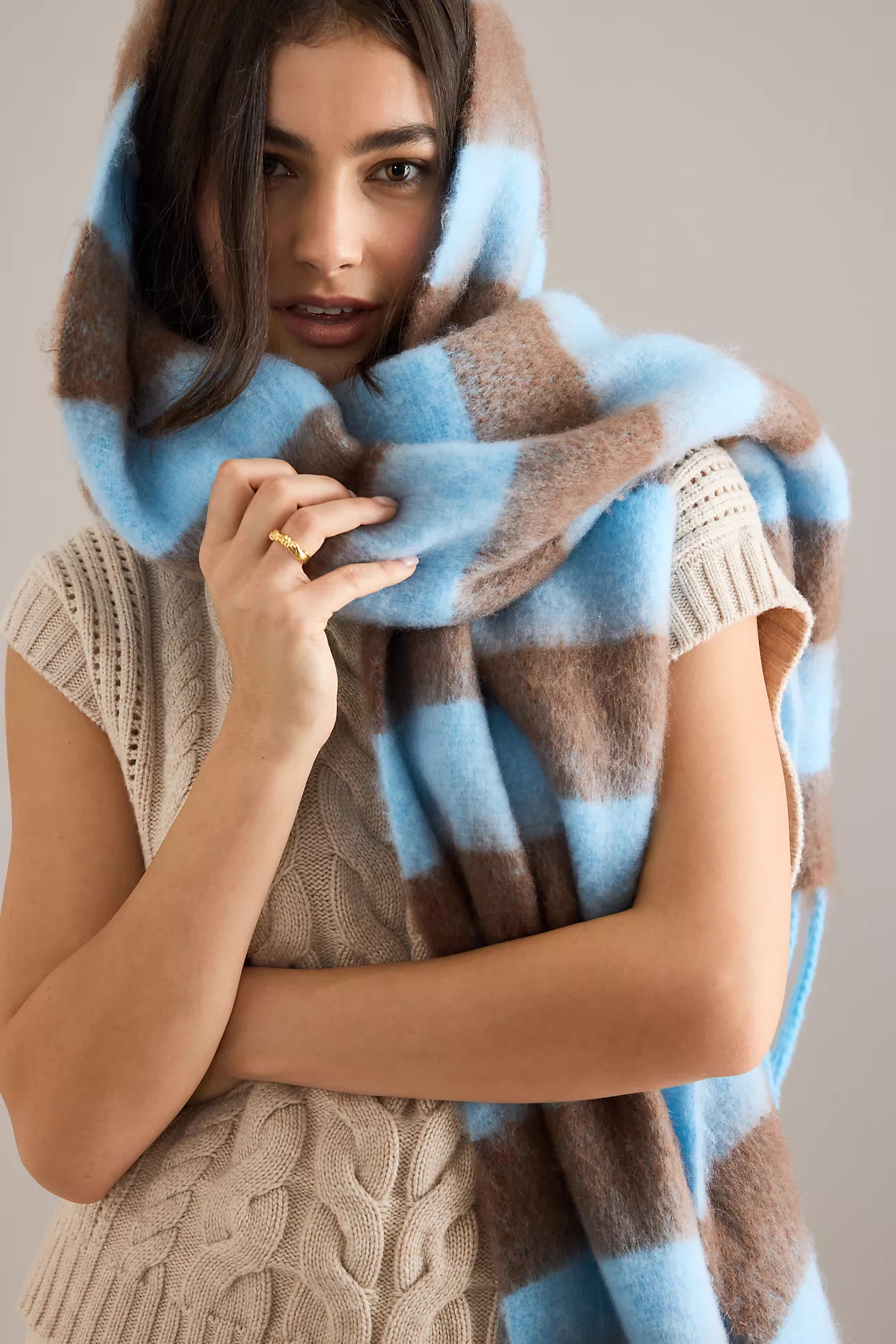 Oversized Stripe Scarf | Anthropologie (UK)