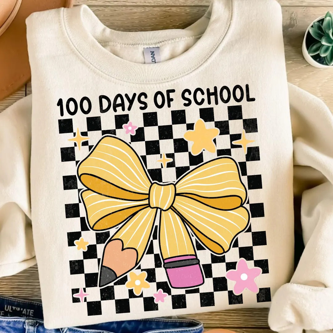 100 Days of School Shirt for Kindergarten Teacher, Retro Teacher Gift, 100th Day Celebration, Tea... | Etsy (US)