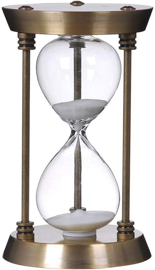 Bellaware 60 Minute Metal Hourglass Sand Timer, Decorative Large Size Sand Clock (Bronze) | Amazon (UK)