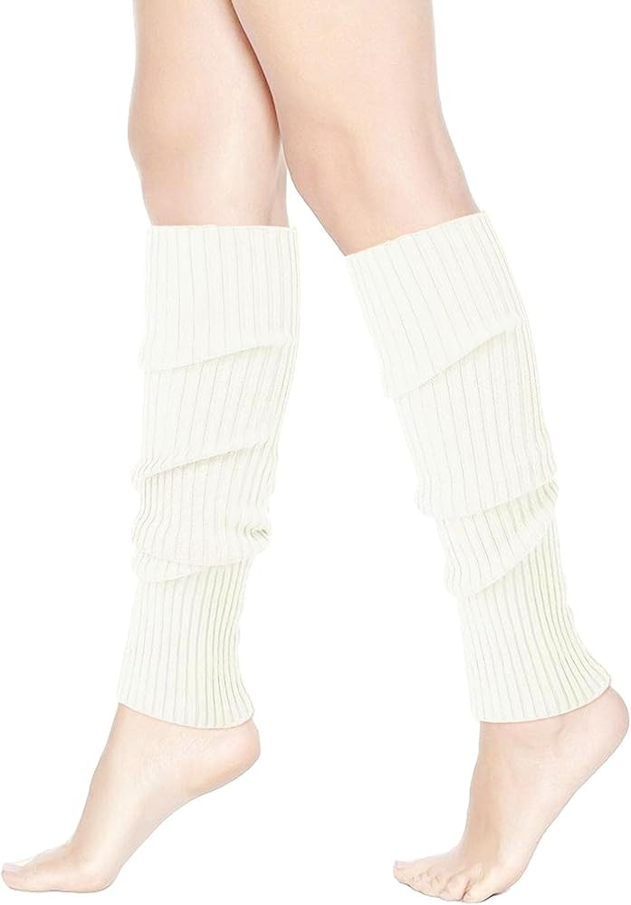 Leg Warmers for Women Girls Ribbed Knit, Fall Winter Gifts, Legwarmers Socks Y2K Fashion Yoga Bal... | Amazon (US)