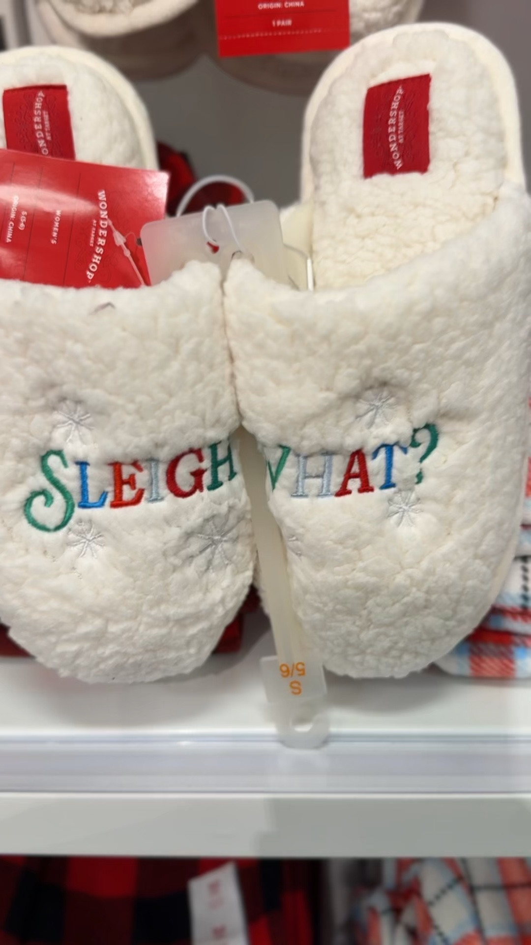 Love these slippers with matching pjs!