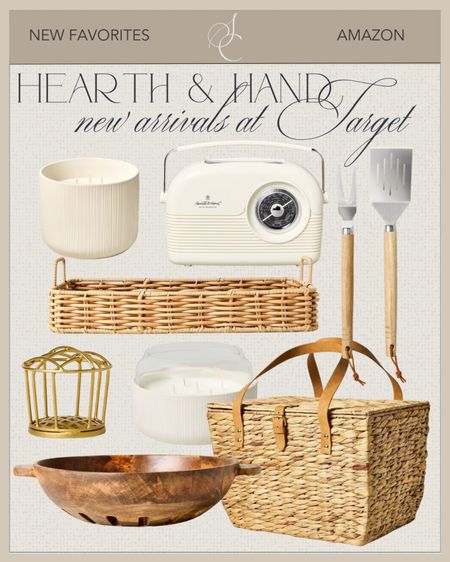 Hearth and Hand new arrivals at Target are here! Lots of great hosting items including these outdoor citronella candles, grilling utensils, outdoor picnic basket, salad bowl, portable Bluetooth radio, basket tray, and flower frog. 

hosting, outdoor, outdoor decor, summer hosting, summer favorites, target, target new arrivals, target hosting, home, home decor, target home, hearth and hand, hearth and hand new arrivals

#LTKhome #LTKSeasonal #LTKfindsunder100