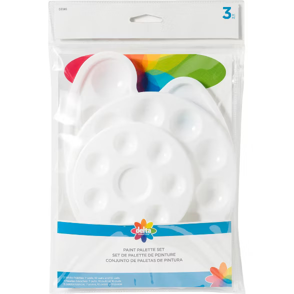 3ct Plastic Paint Palettes - Delta | Target