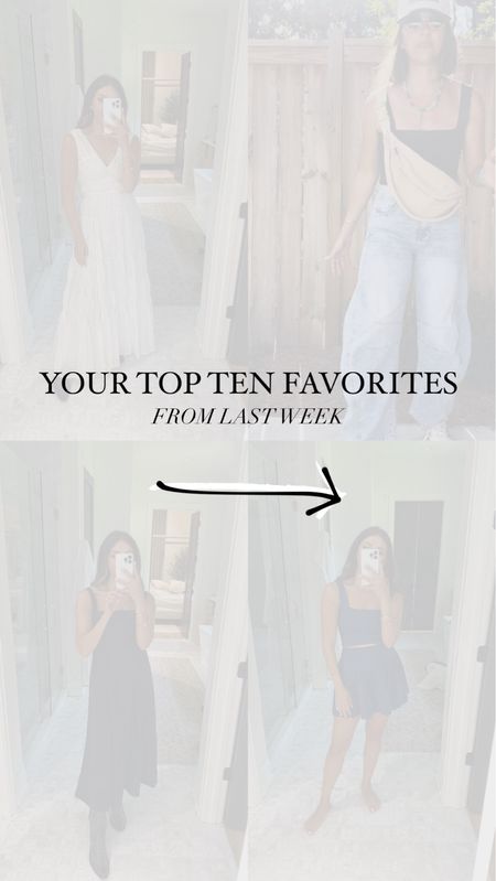 Your top ten favorites from last week!! A few Abercrombie pieces in the lineup that are 20% off + an extra 15% off with my code: blameitondede. 

Dressupbuttercup.com

#dressupbuttercup 

#LTKStyleTip #LTKSaleAlert #LTKFindsUnder100