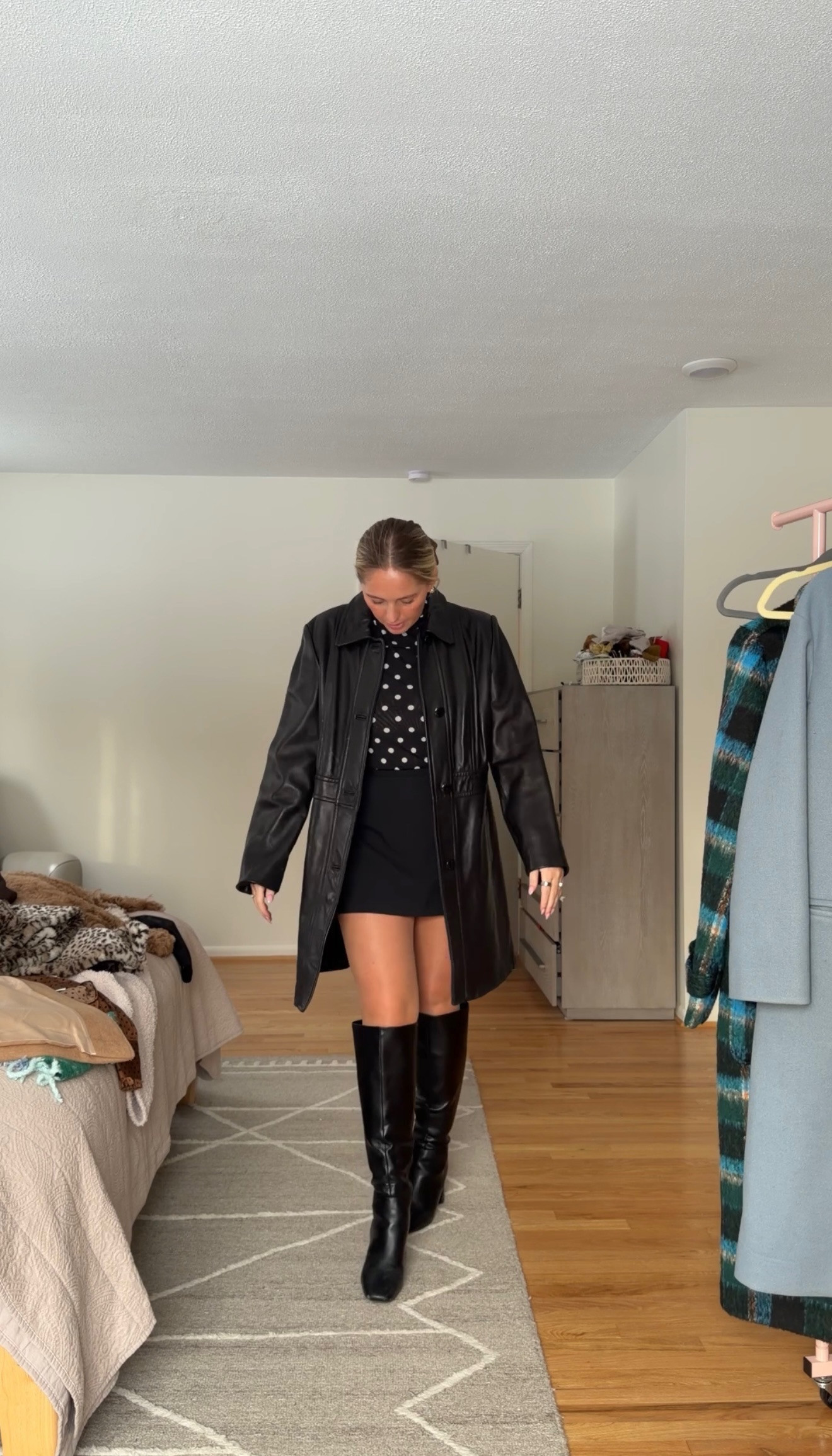 Obsessed with this look! And the leather jacket is too good! 

 #LTKNYFW