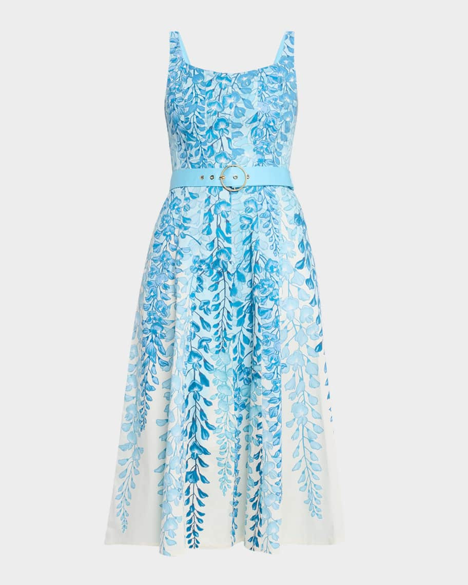 Mestiza New York Yvette Sleeveless Reversible Belted Midi Dress | Neiman Marcus