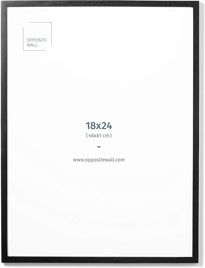 (18x24 in | 46x61 cm) Natural Solid Oak Wood Picture Frame Poster Frame Wall Photo Frame | Amazon (US)