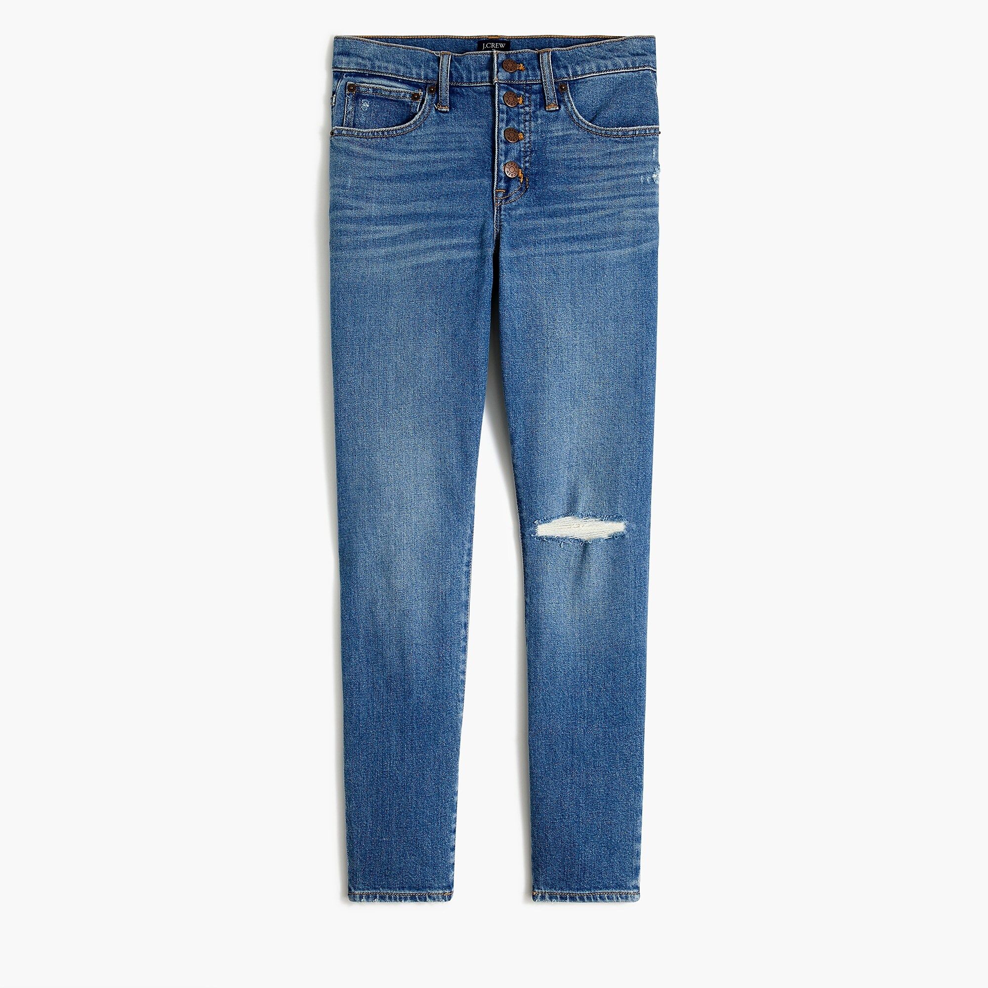 10" highest-rise button-fly skinny jean in breezy wash | J.Crew Factory