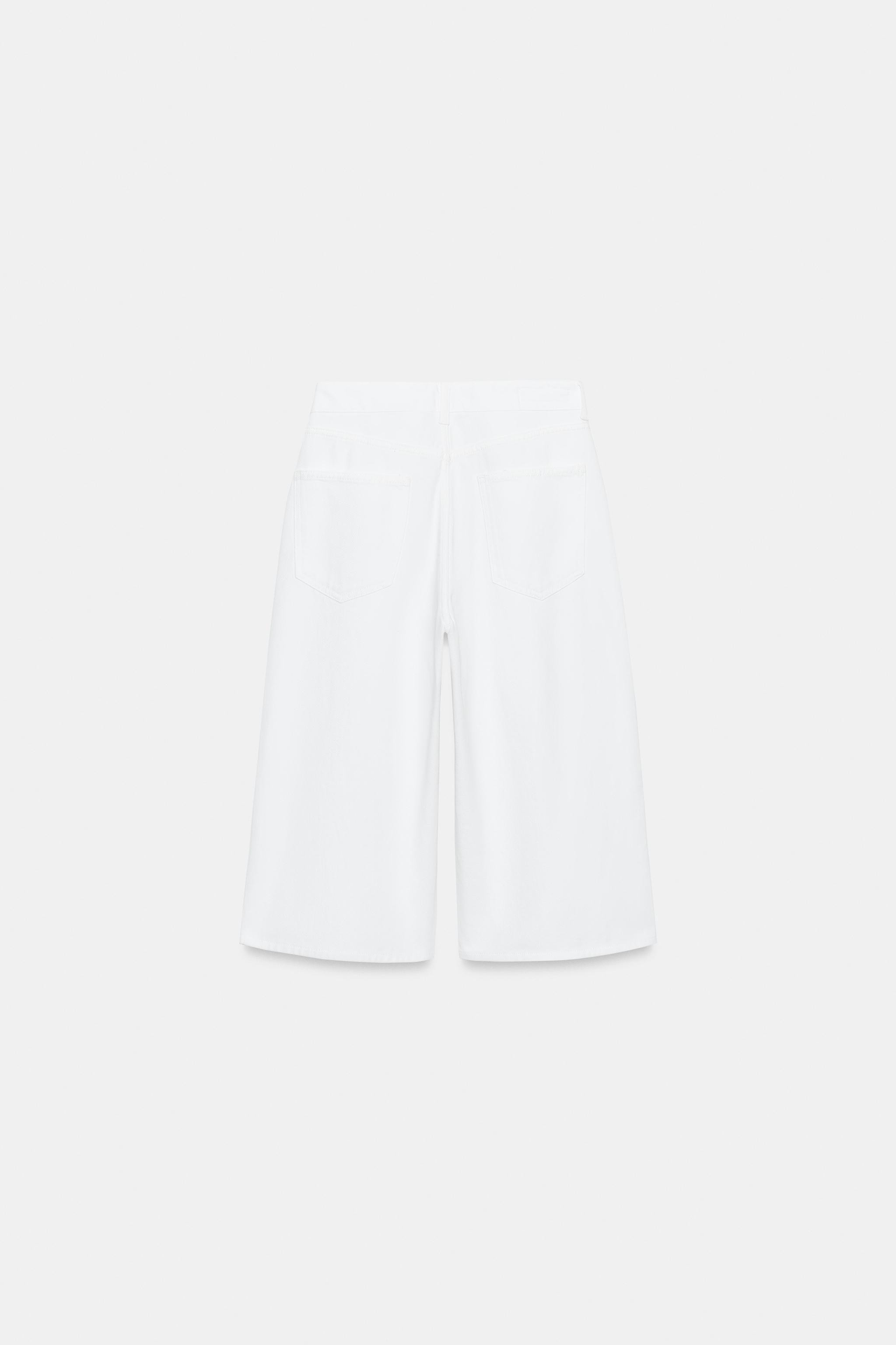 Z1975 LONG DENIM BERMUDA SHORTS WITH BUTTONS | Zara UK