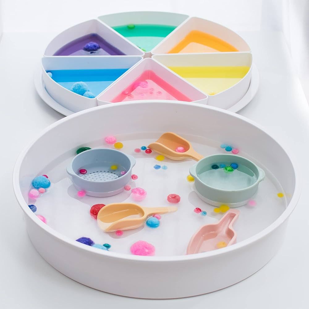 Inspire My Play Sensory Bin with Lid and Removable Storage Inserts - Sensory Bins for Toddler Cra... | Amazon (US)