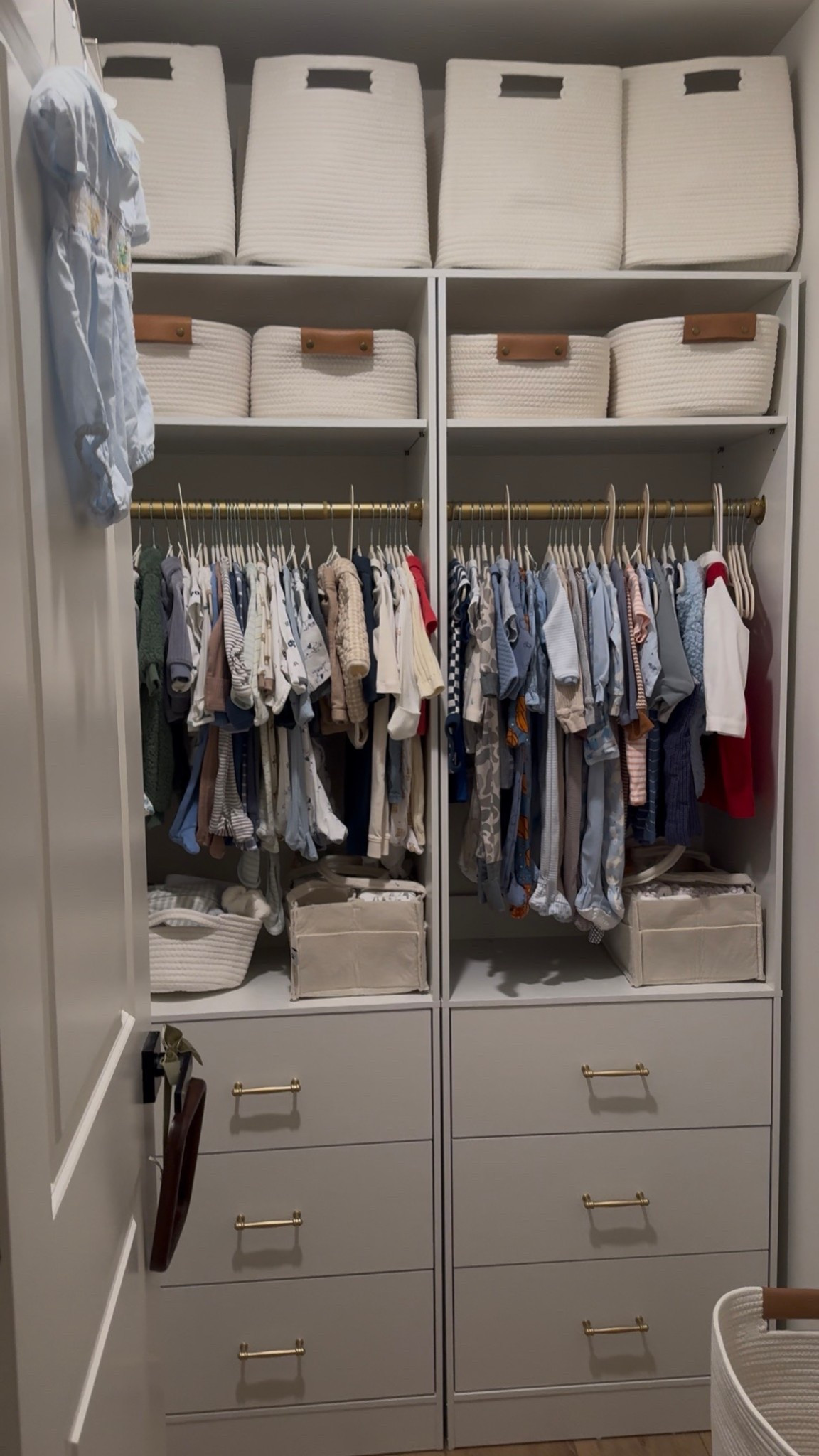 Baby boys closet is all done 🩵🐻👶🏻

#closet #nurserycloset #nursery 

#LTKBump #LTKBaby #LTKHome