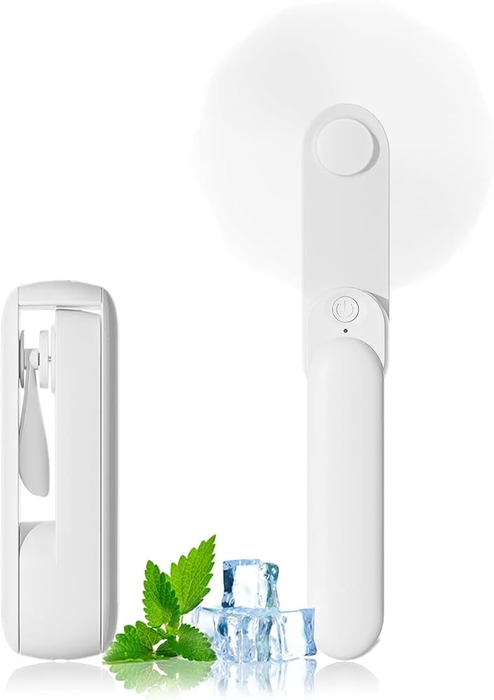 Portable Handheld Fan, 2 IN 1 Mini Hand Fan, Battery Operated [8-15 Working Hours], USB Rechargea... | Amazon (US)