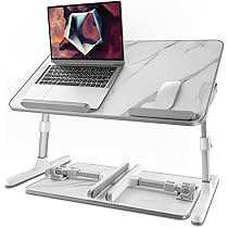 Lap Desk for Laptop and Writing 17 inch Large Bed Tray Table Adjustable Laptop Bed Stand Foldable Be | Amazon (US)