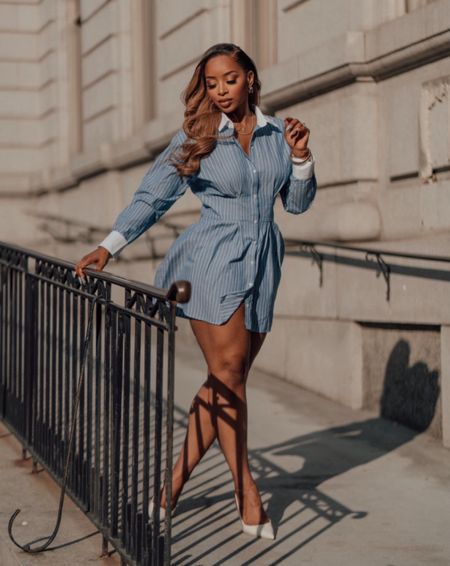 Shirt dress- spring dress- mini dress- Abercrombie dress- striped dress- spring outfit

#LTKstyletip #LTKmidsize #LTKSeasonal