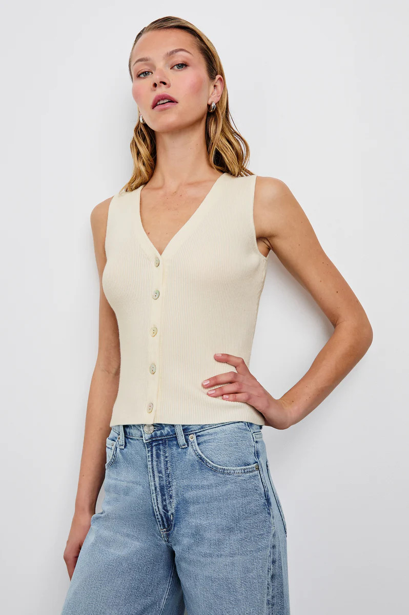 ROSA VEST - IVORY | Rails